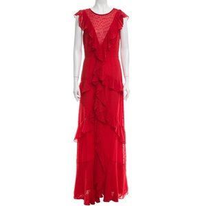 Red Monique Lhuillier Dress